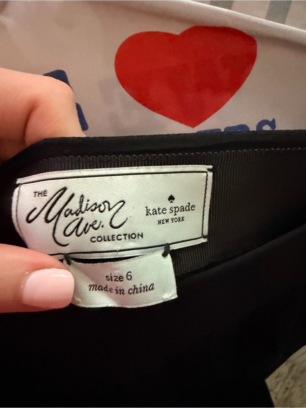 Kate Spade Madison Ave Collection Black Embroidered Floral Velvet Hem Mini Skirt - Picture 6 of 6